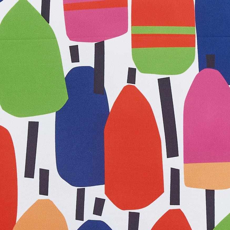 Buoy Printed Throw Pillow, close-up detail