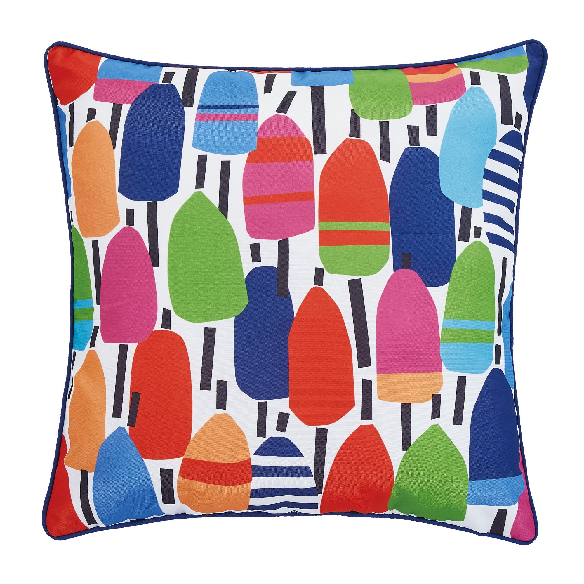 Buoy Printed Throw Pillow, 20x20 inch, front view