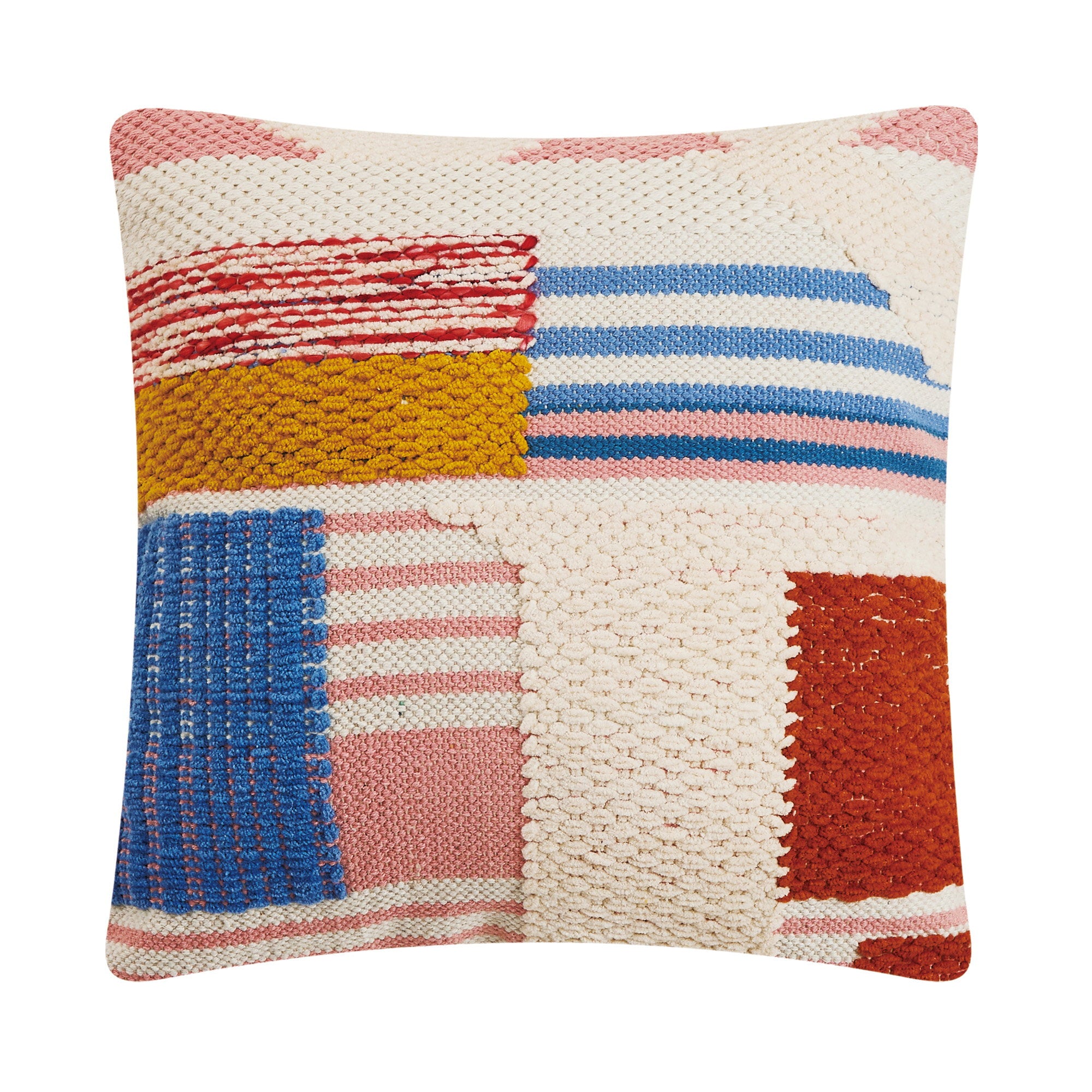 Carrie Decorative Woven Throw Pillow, 18x18 inch, front view