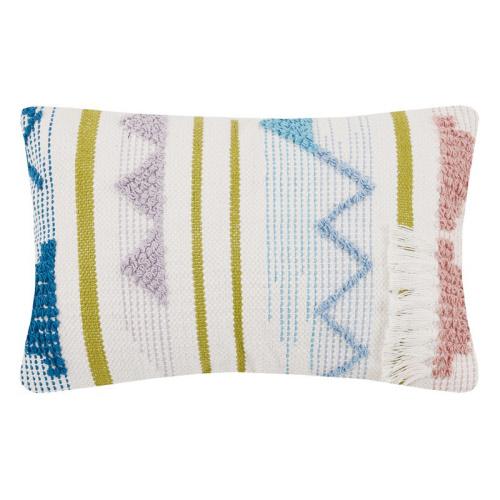 Cayden Decorative Woven Throw Pillow, 12x18 inch, front view