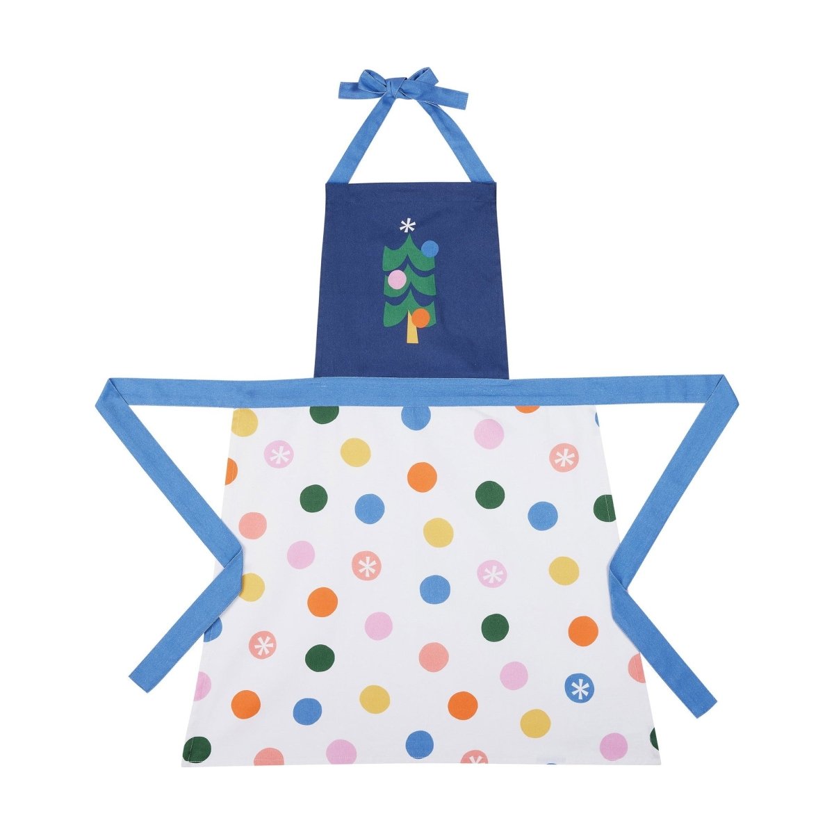 Christmas Tree Apron, 28x34 inch, front view