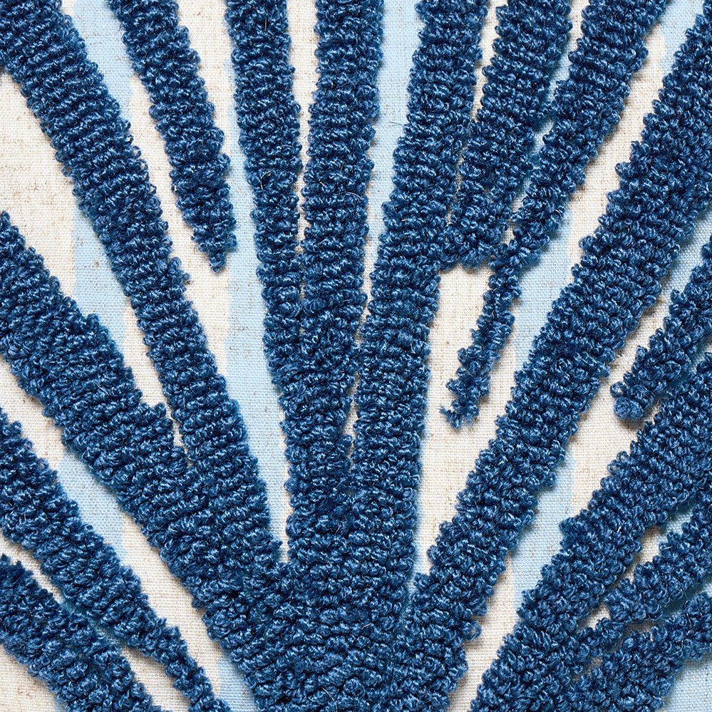 Coastal Shell Tufted Hooked Throw Pillow, close-up detail