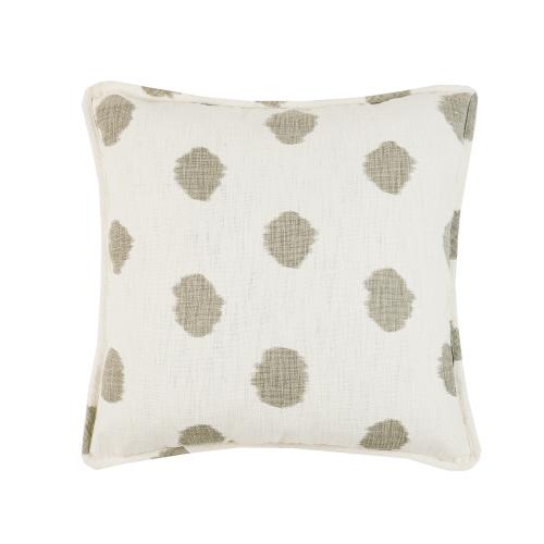 Dot Stone Slub Printed Throw Pillow, 24x24 inch, front view