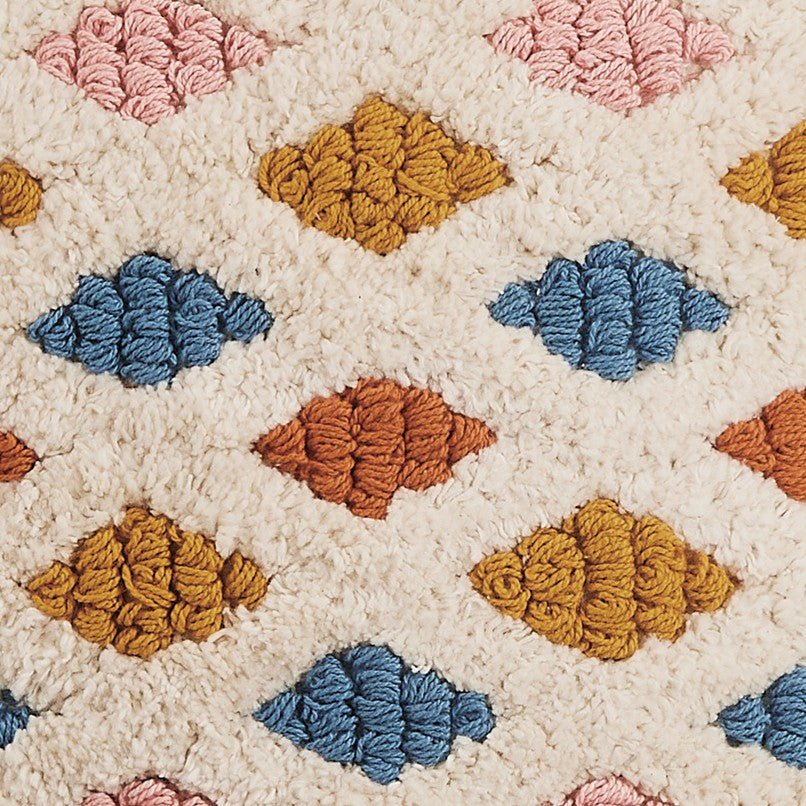 Lana Decorative Woven Throw Pillow, close-up detail