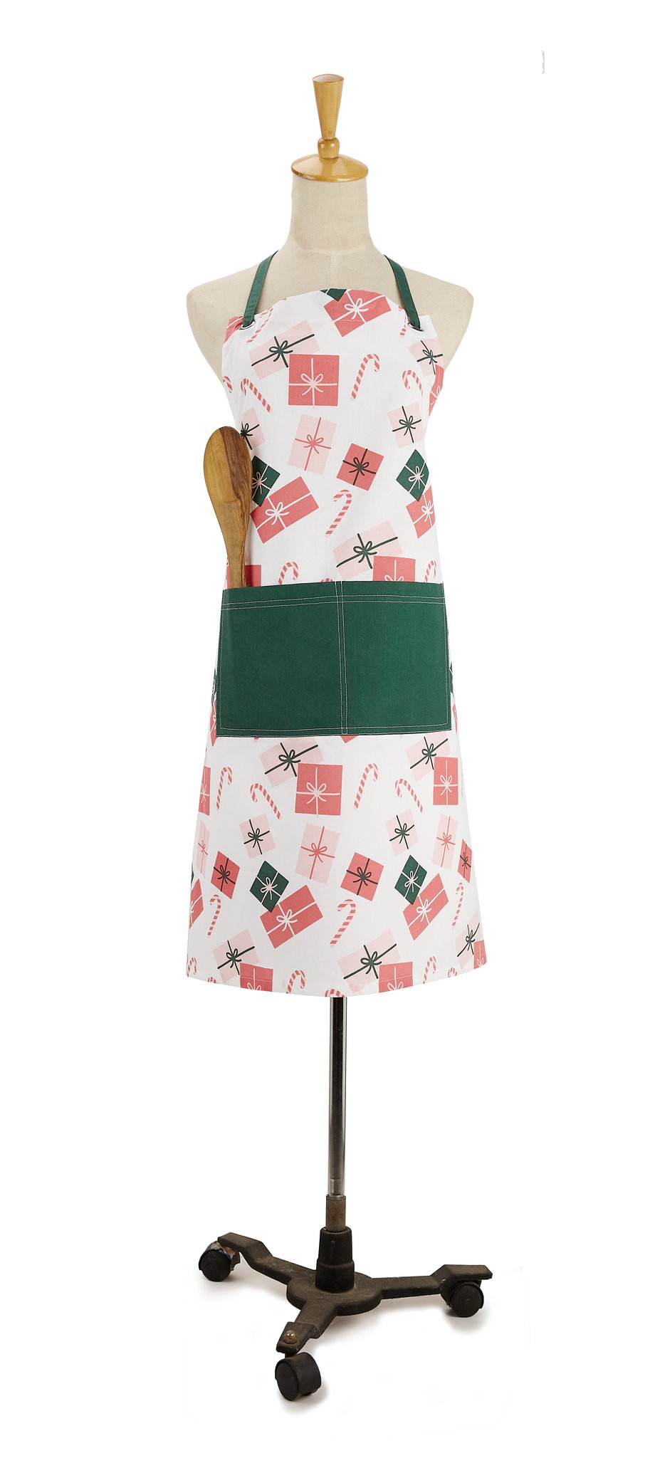 Llama Gifts Christmas Apron, 28x32 inch, front view