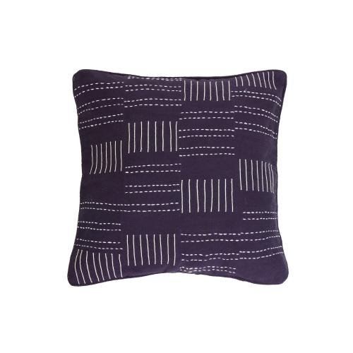 Niles Ink Embroidered Throw Pillow, 20x20 inch, front view