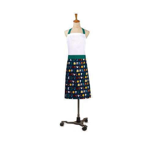 Peace Joy Merry Christmas Apron, 22x30 inch, front view