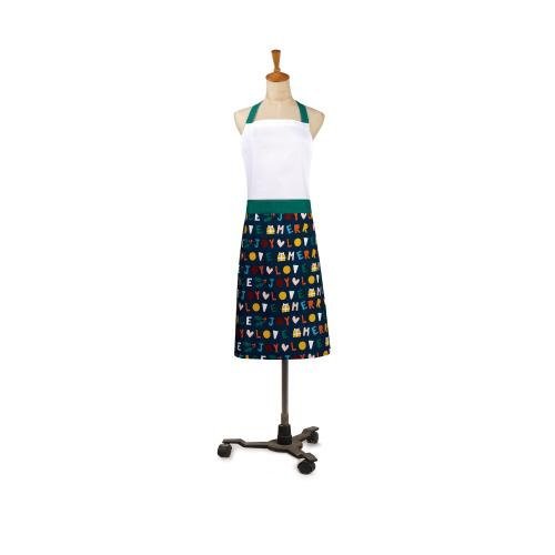 Peace Joy Merry Christmas Apron, 22x30 inch, front view