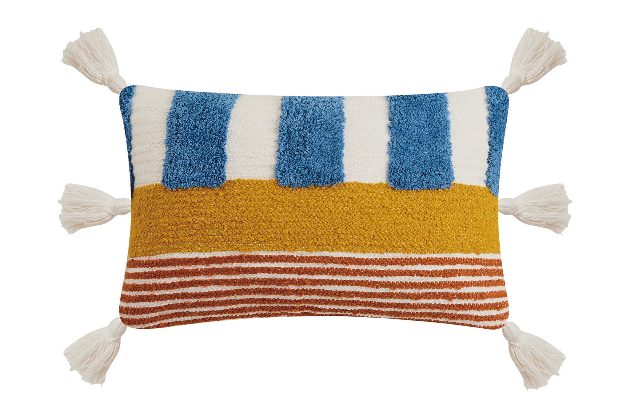 Percy Decorative Hooked Throw Pillow, 12x18 inch, front view