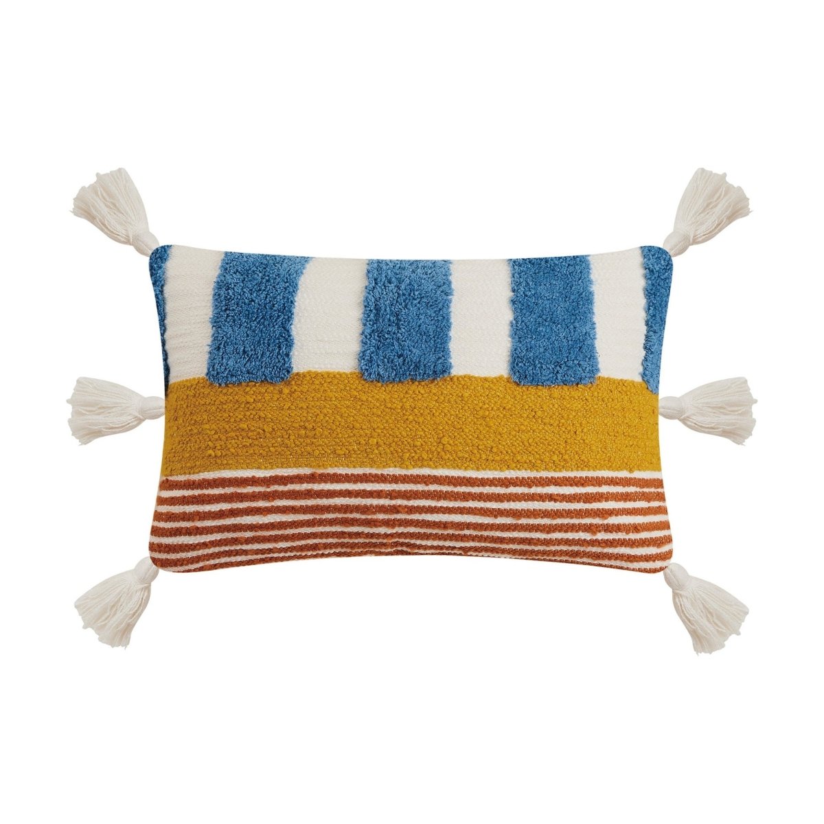 Percy Decorative Hooked Throw Pillow, 12x18 inch, front view