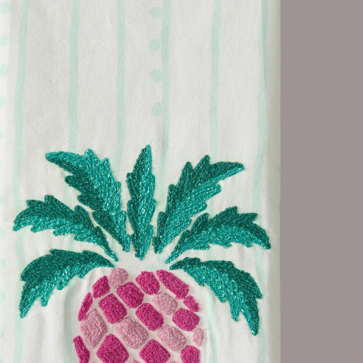 Pineapple Kitchen Towel, close-up detail