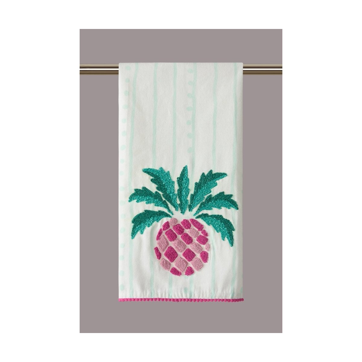 Pineapple Kitchen Towel, 18x25 inch, front view