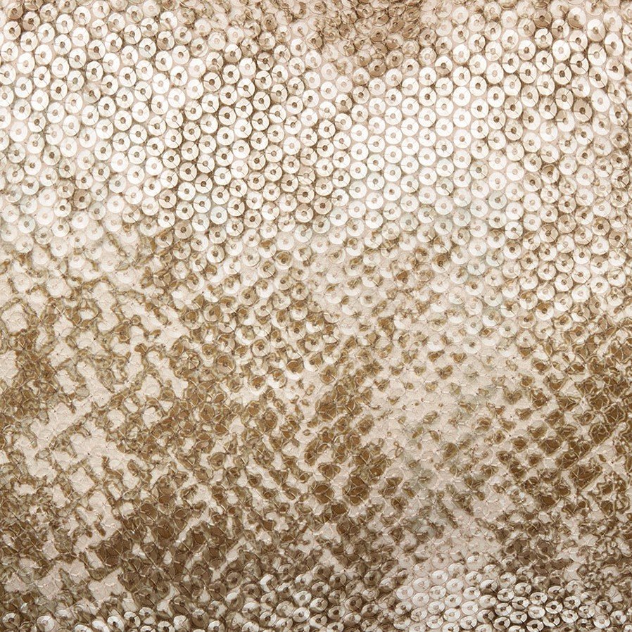 Snake Sequin Printed Throw Pillow, close-up detail