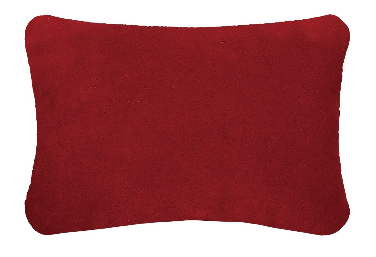 Reverse side of the Tinsel Tangle Ebb Needlepoint Christmas Throw Pillow, 8x12 inch