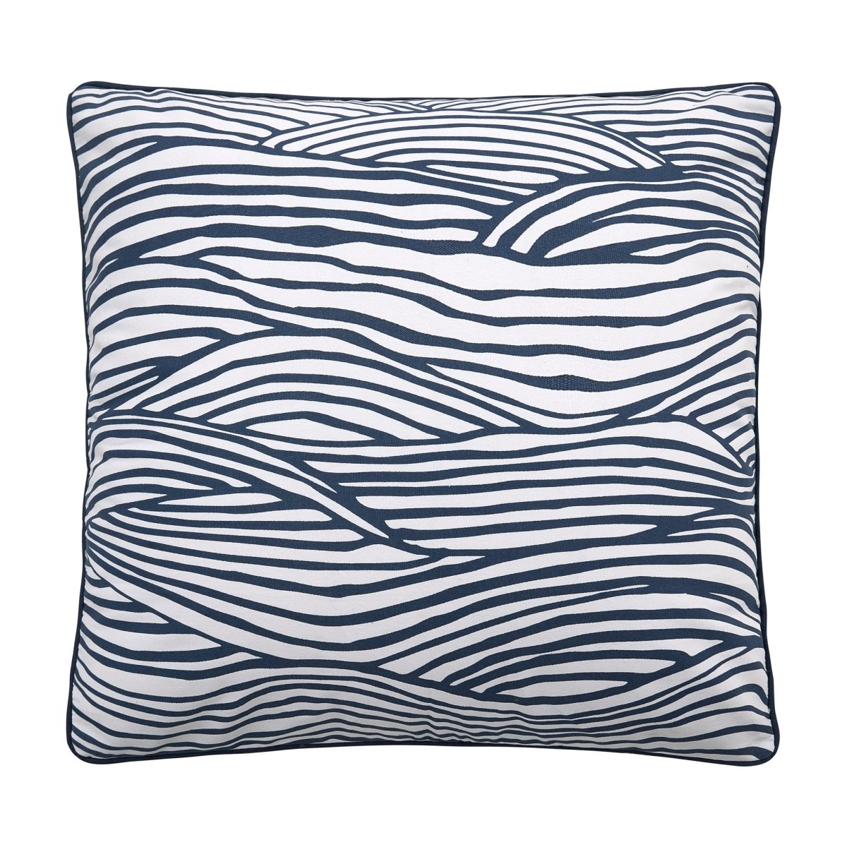 Waves Printed Throw Pillow, 20x20 inch, front view