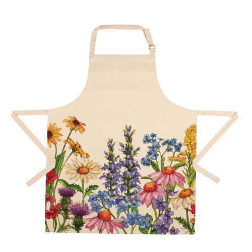 Wild Flowers Apron, 28x34 inch, front view