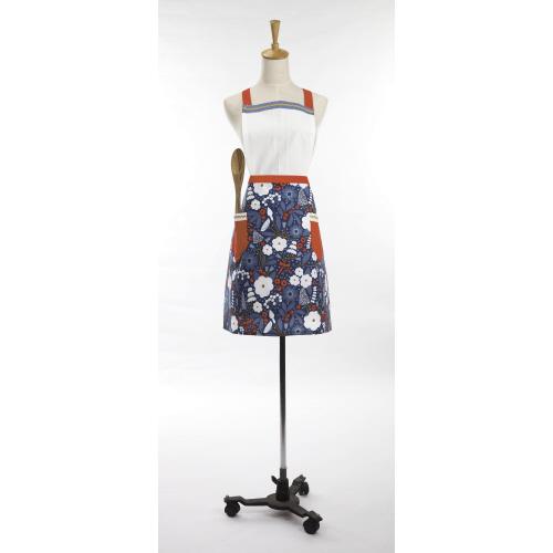 Winterberry II Christmas Apron, 22x30 inch, front view