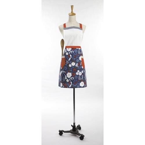 Winterberry II Christmas Apron, 22x30 inch, front view