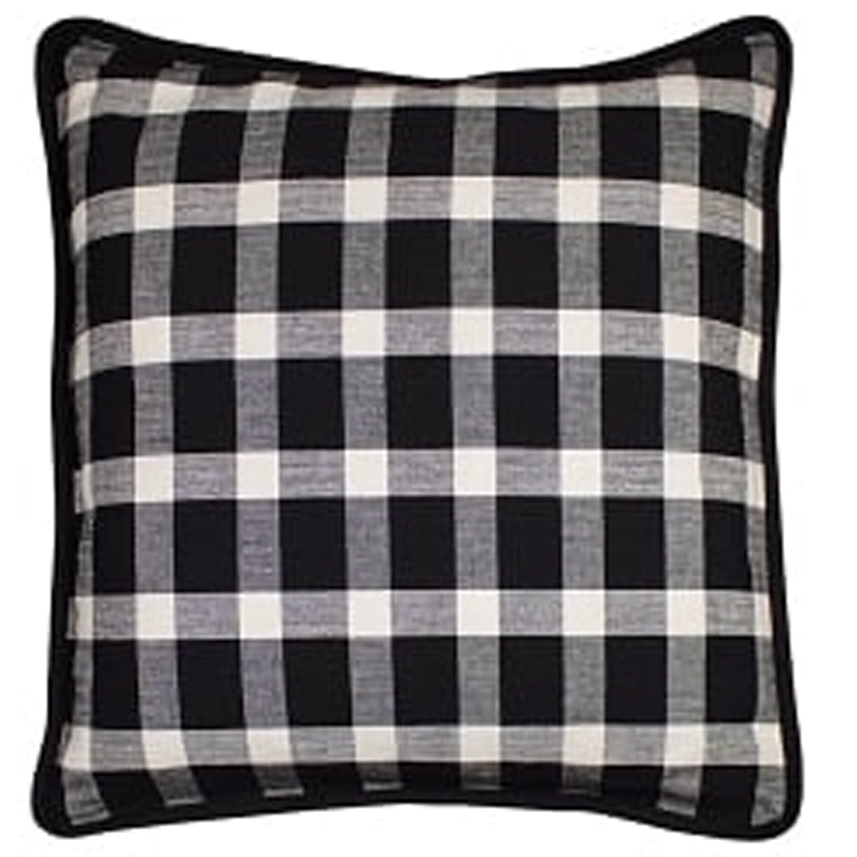 Williamsburg Rustic Lodge Tavern Black Checkered Pillow, Size: Lodge