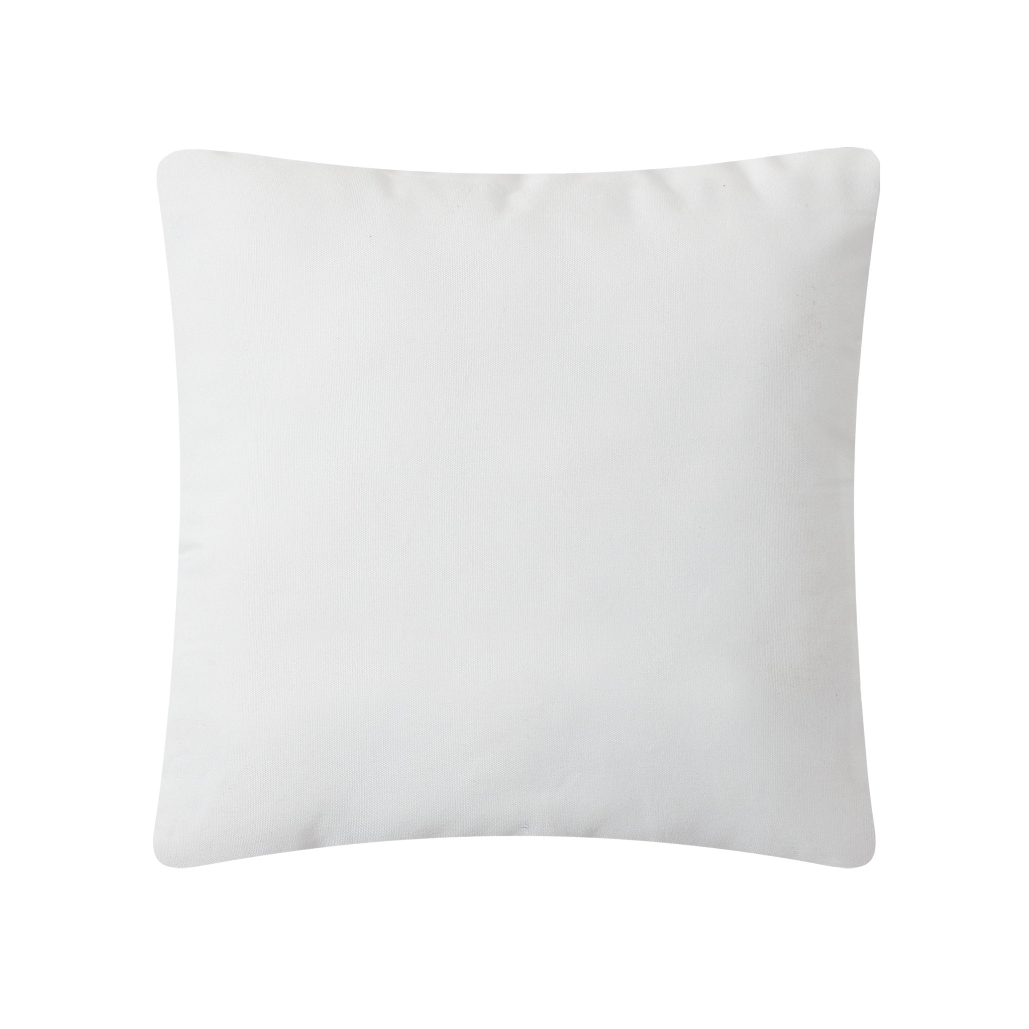 Reverse side of the 3D Reindeer with Bell Hooked Christmas Throw Pillow, 14x14 inch