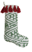 Aisha Quilted Christmas Stocking, 12x20 inch, front view