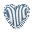 Americana Heart Shaped Printed Patriotic Throw Pillow, 14x14 inch, closer view of the throw pillow
