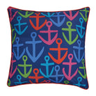 Anchor Printed Throw Pillow, 20x20 inch, front view