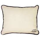 Arizona State Sun Devils Embroidered College Pillow - back view showing velvet backing and zipper