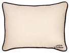 Army Military Appreciation XL Embroidered Throw Pillow - back view showing velvet backing and zipper