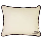 Auburn University Tigers Embroidered College Pillow - back view showing velvet backing and zipper