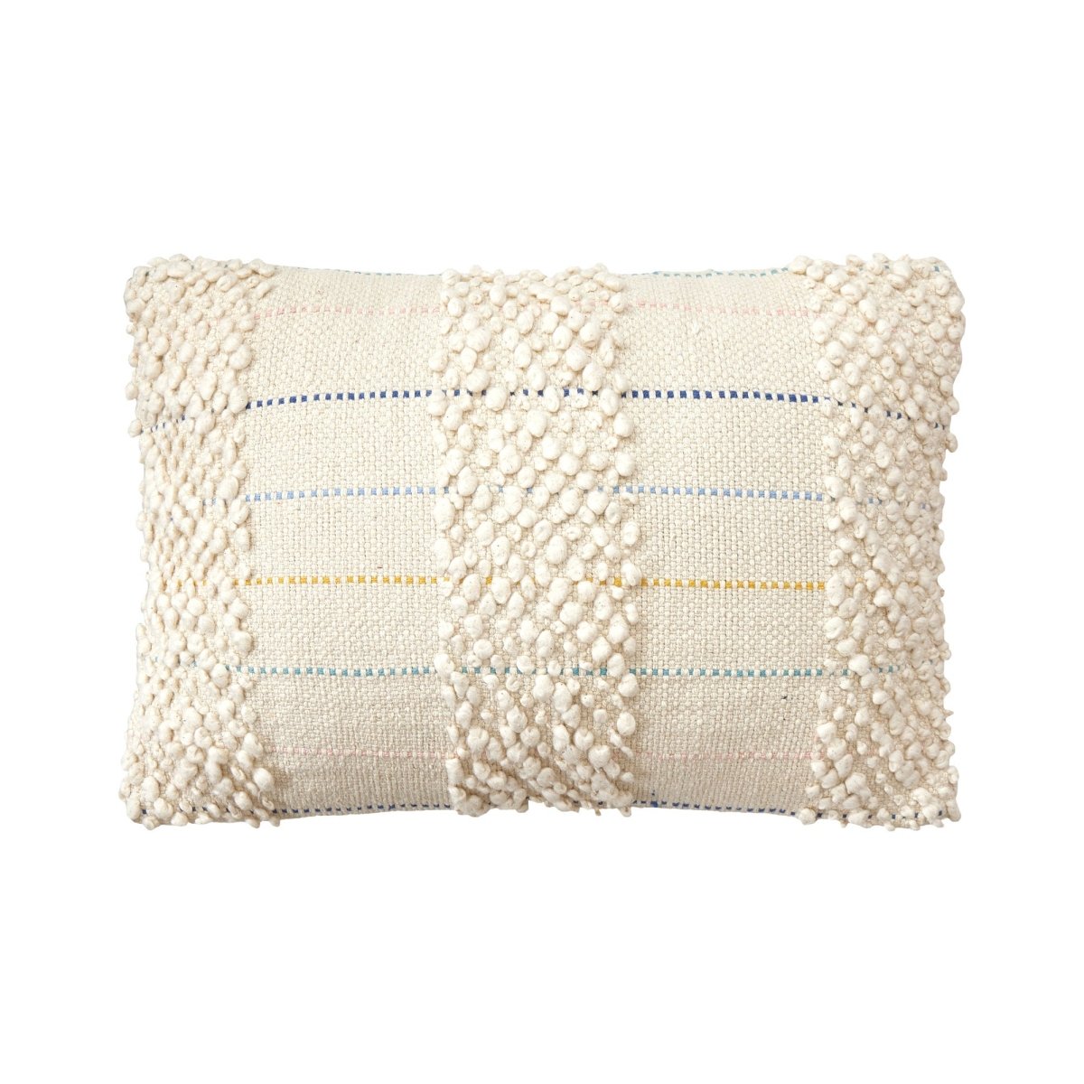Baubles Embroidered Throw Pillow, 12x20 inch, front view