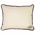 Baylor University Bears Embroidered College Pillow - back view showing velvet backing and zipper
