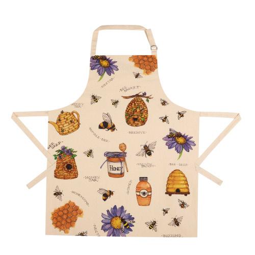 Beehavin Apron, 28x34 inch, front view