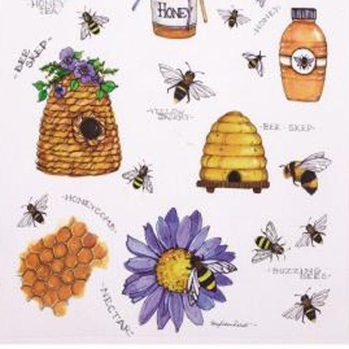 Beehavin Kitchen Towel, close-up detail