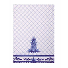 Blue Pineapple All Over Kitchen Towel, 18x25 inch, front view