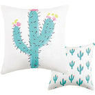 Cacti Printed Throw Pillow, 16x16 inch, front view