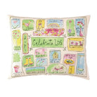 Celebrate Life Printed Throw Pillow, 14x18 inch, front view