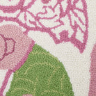 Chinoiserie Monkey Hooked Wool Throw Pillow, close-up detail