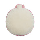 Reverse side of the Chinoiserie Shape Hooked Wool Christmas Throw Pillow, 14x14 inch