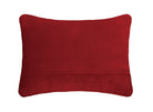 Reverse side of the Christmas Embroidered Needlepoint Throw Pillow, 9x16 inch