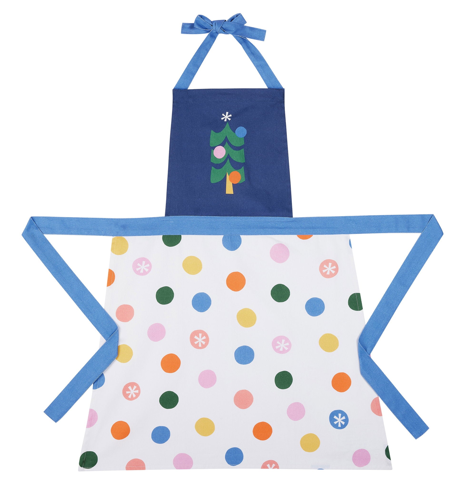 Christmas Tree Apron, 28x34 inch, front view