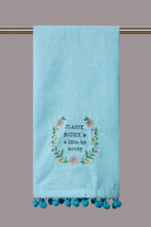 Classy Bougie Embroidered Kitchen Towel, 15x22 inch, front view