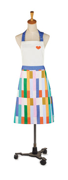 Color Play Apron, 28x34 inch, closer view of the apron