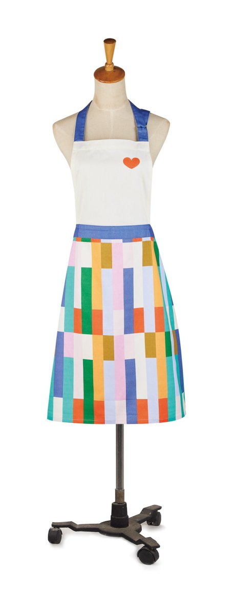 Color Play Apron, 28x34 inch, closer view of the apron