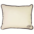 Colorado Boulder Buffaloes Embroidered College Pillow - back view showing velvet backing and zipper