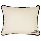 Colorado State University Rams Embroidered College Pillow - back view showing velvet backing and zipper