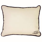 Connecticut Huskies Embroidered College Pillow - back view showing velvet backing and zipper