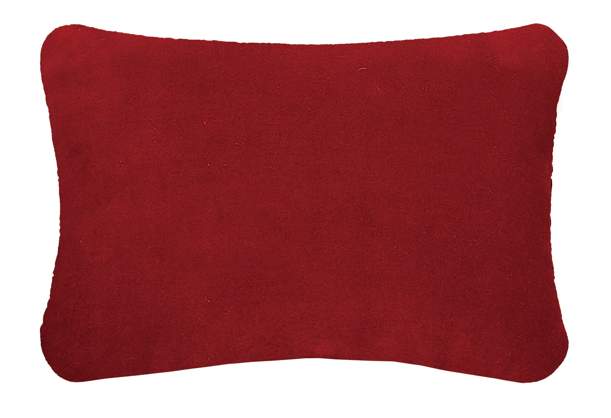 Reverse side of the Dear Santa Embroidered Needlepoint Christmas Throw Pillow, 8x12 inch
