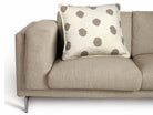 Dot Stone Slub Printed Throw Pillow, 24x24 inch, closer view of the throw pillow