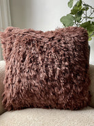 Dreamy Faux Fur Throw Pillow, 20x20 inch, front view